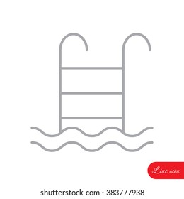 Line icon- pool
