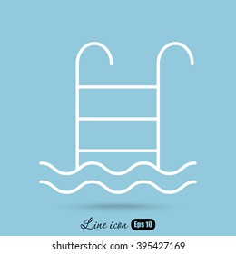 Line icon- pool