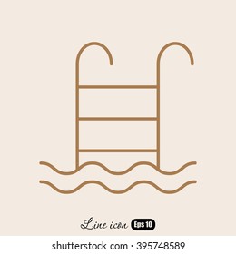 Line icon- pool