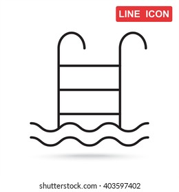 Line icon- pool
