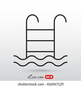 Line icon- pool