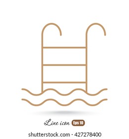 Line icon- pool