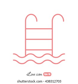 Line icon- pool
