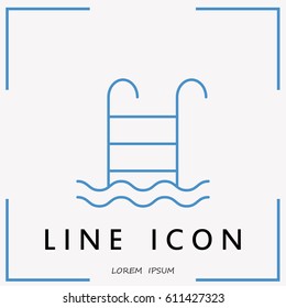 Line icon- pool