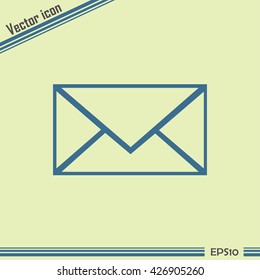 Line icon- Postal envelope