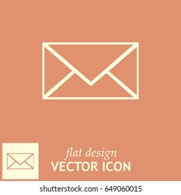 Line icon- Postal envelope