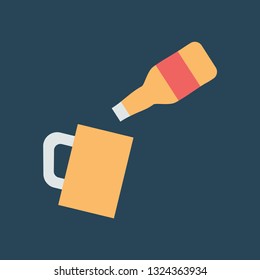 Line icon pour beer
