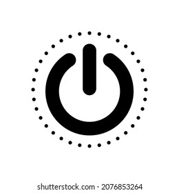 Line Icon Power Electricity Button Simple Style. Vector sign in a simple style isolated on a white background. Original size 64x64 pixels.