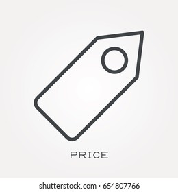 Line icon price