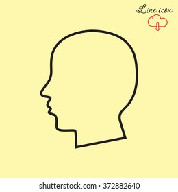 Line icon- profile