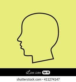 Line icon- profile