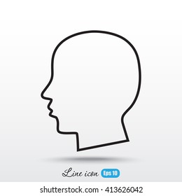 Line icon- profile