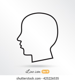 Line icon- profile
