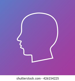 Line icon- profile