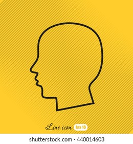 Line icon- profile