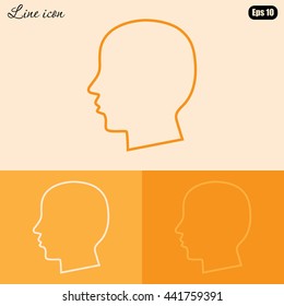 Line icon- profile