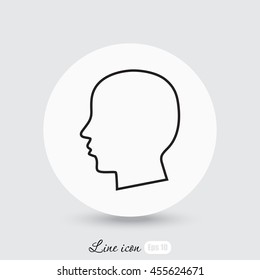 Line icon- profile