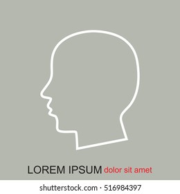 Line icon- profile