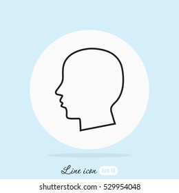 Line icon- profile