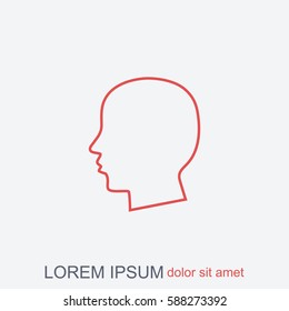 Line icon- profile