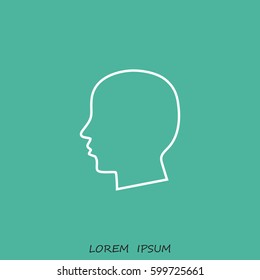 Line icon- profile
