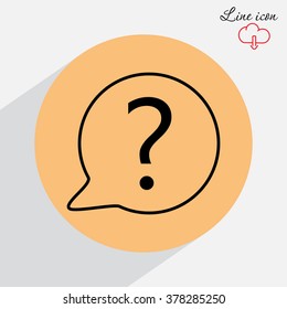 Line icon- question