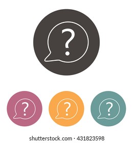 Line icon- question