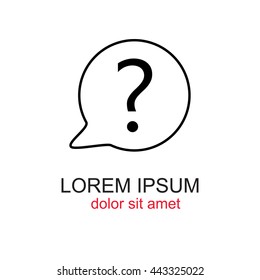 Line icon- question