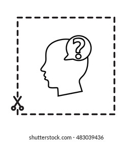 Line icon-   question 