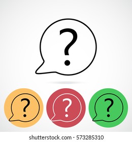Line icon- question