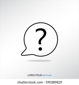 Line icon- question