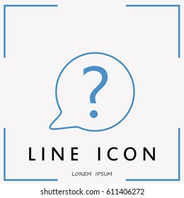 Line icon- question