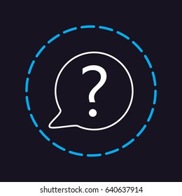 Line icon- question