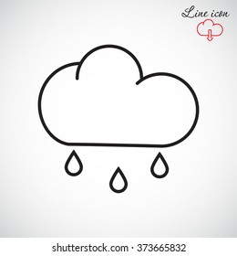 Line icon- rain