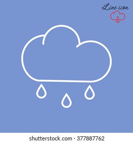 Line icon- rain