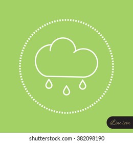 Line icon- rain
