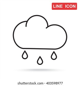 Line icon- rain