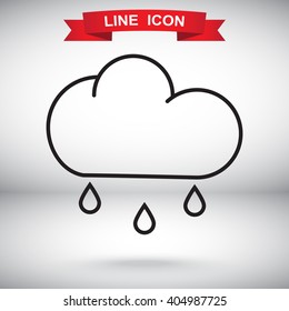 Line icon- rain