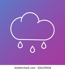 Line icon- rain