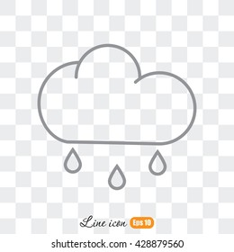 Line icon- rain