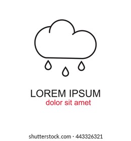 Line icon- rain