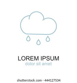 Line icon- rain