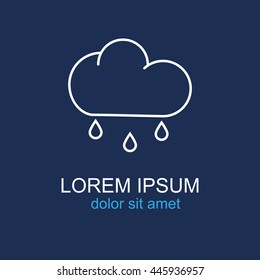 Line icon- rain