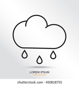Line icon- rain