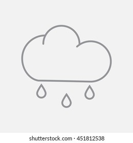 Line icon- rain