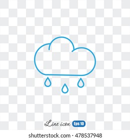 Line icon- rain