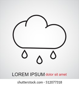 Line icon- rain
