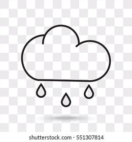 Line icon- rain