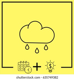 Line icon- rain
