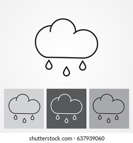 Line icon- rain